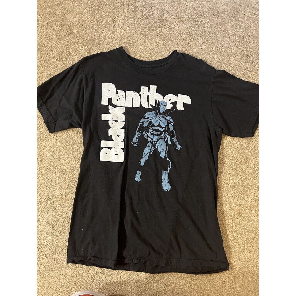 Marvel Black Panther Graphic T-Shirt Adult Size Medium M Short Sleeve Men's